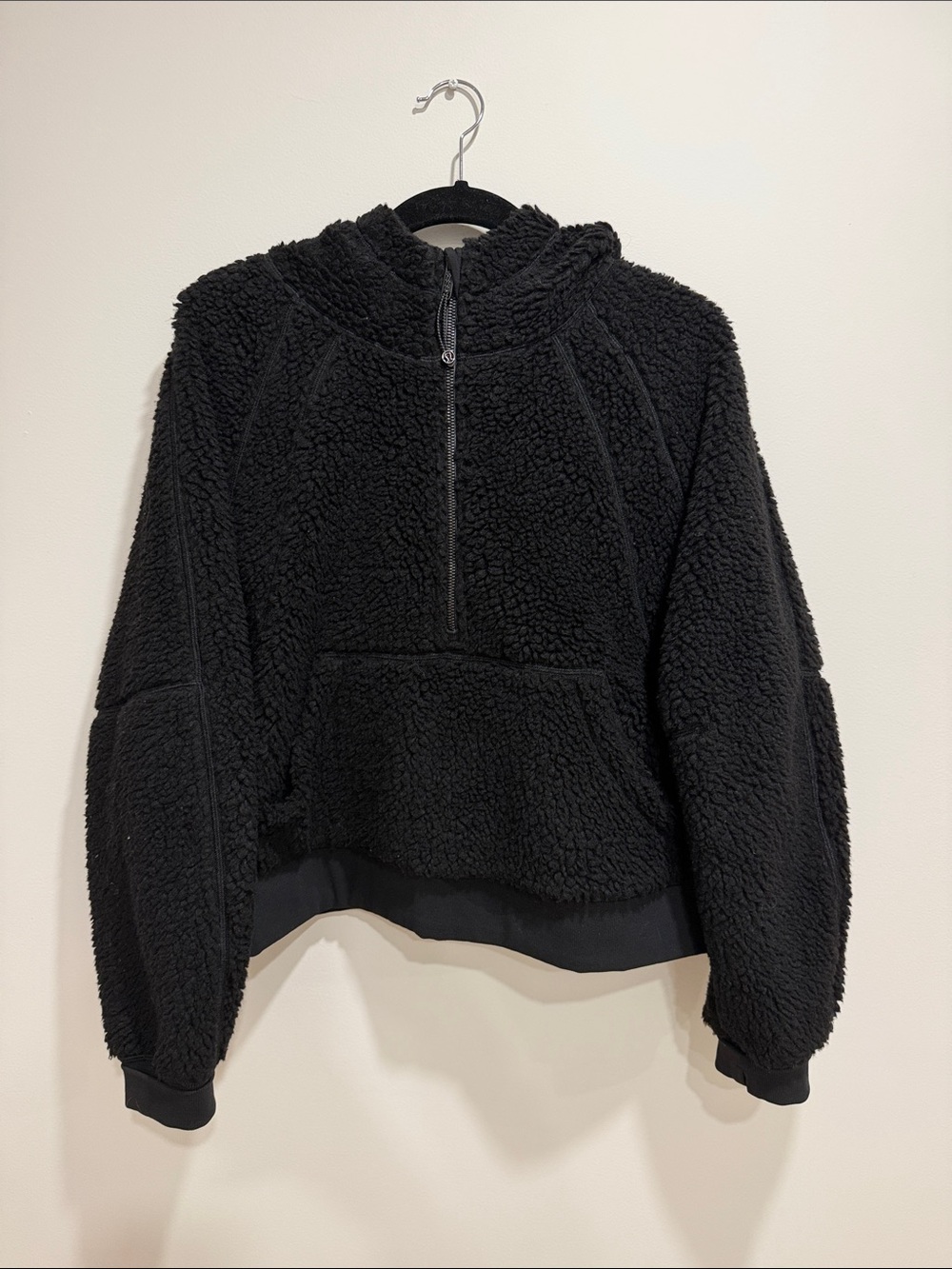 lululemon athletica Black Sherpa Half-Zip Pullover
